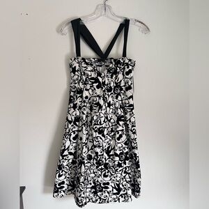 Love Moschino Black and White Patterned Dress 2